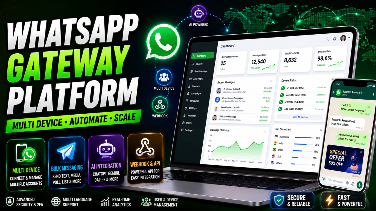Whatsapp Gateway | Multi Device