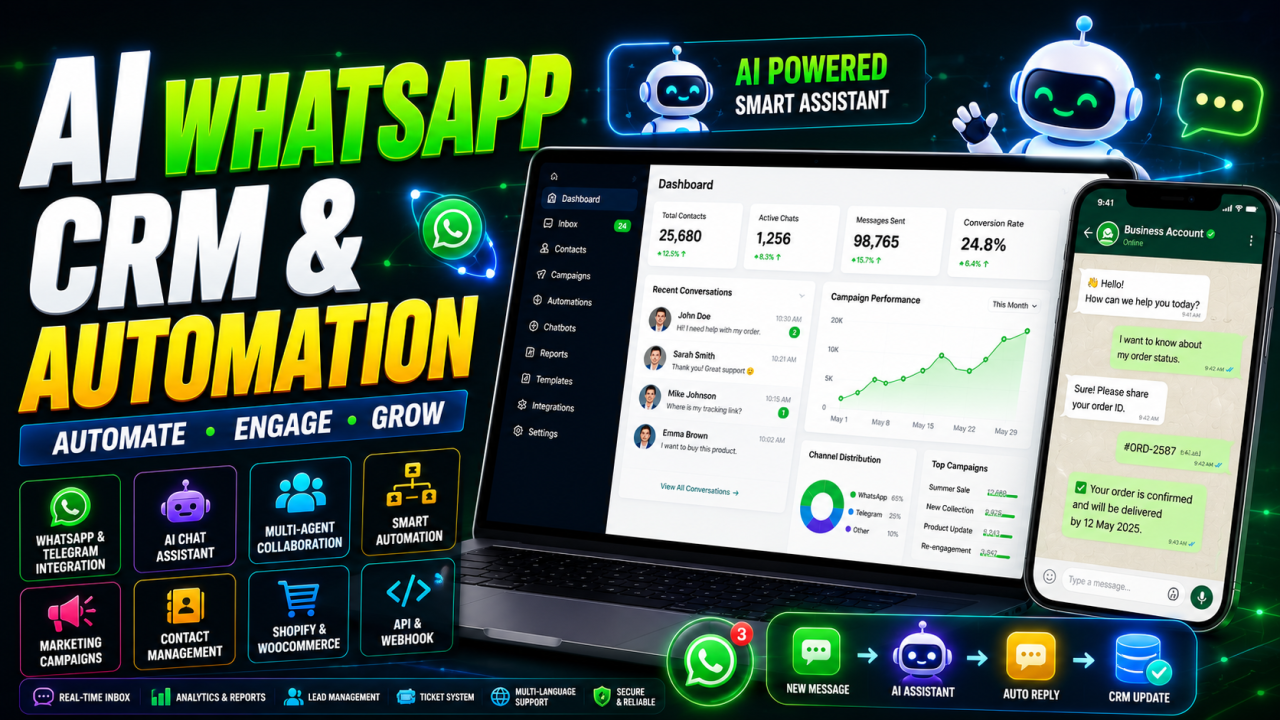 AI WhatsApp CRM & Automation Software
