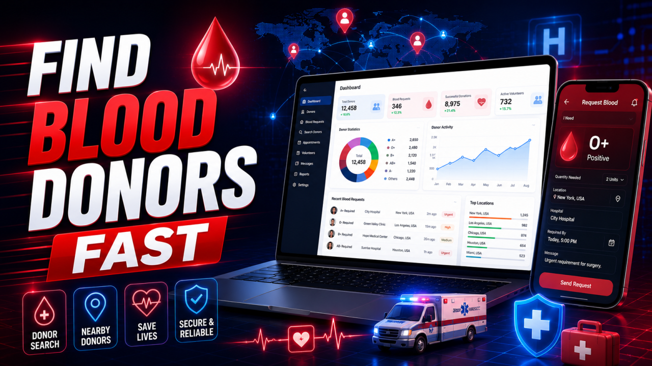 Blood Donation & Donor Management Platform